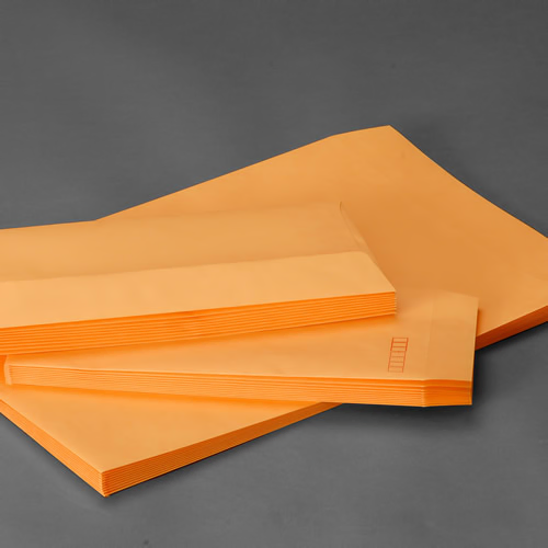 カラー封筒 オレンジ