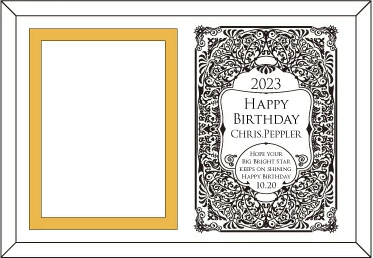 ガラスフォトフレーム (DF-1)