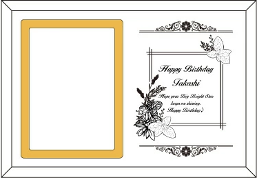 ガラスフォトフレーム (DF-1)