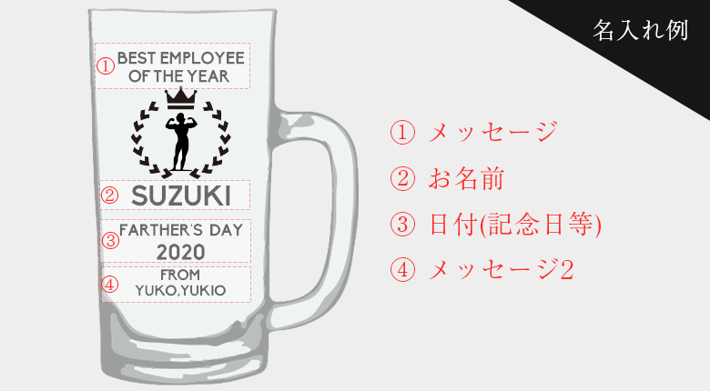 お祝い・記念日【大ジョッキ】ビールジョッキ(BG-BJ)