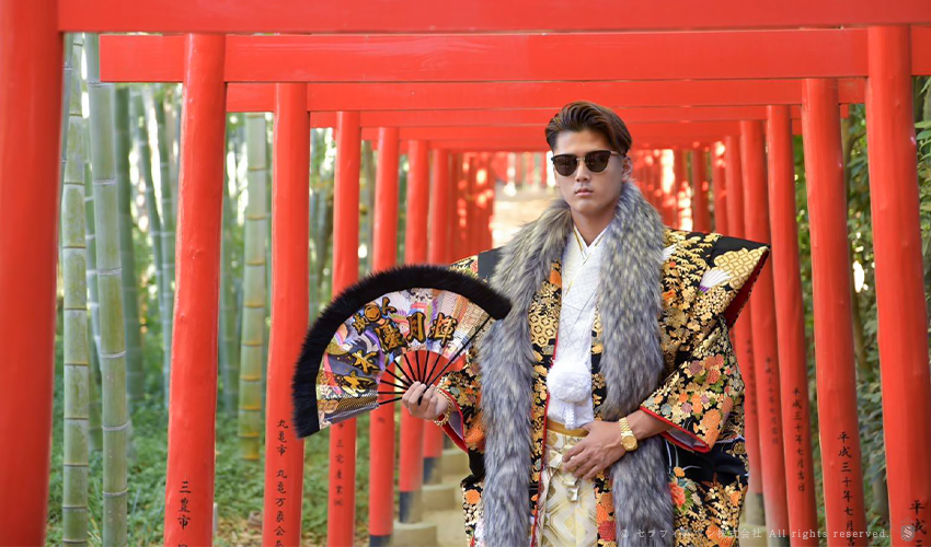 成人式】お客様提供 記念写真 (扇子・のぼり旗・横断幕) | ノベルティ