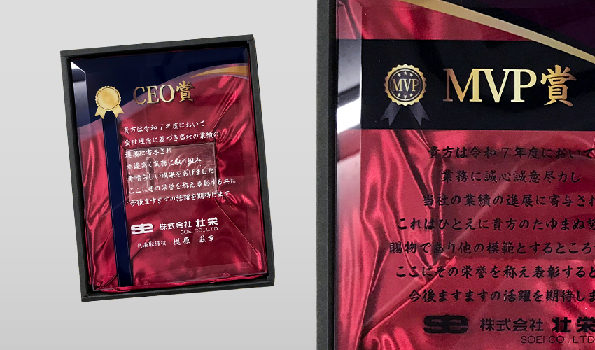 【株式会社壮栄】ウルトラホワイトガラス表彰盾 (5)