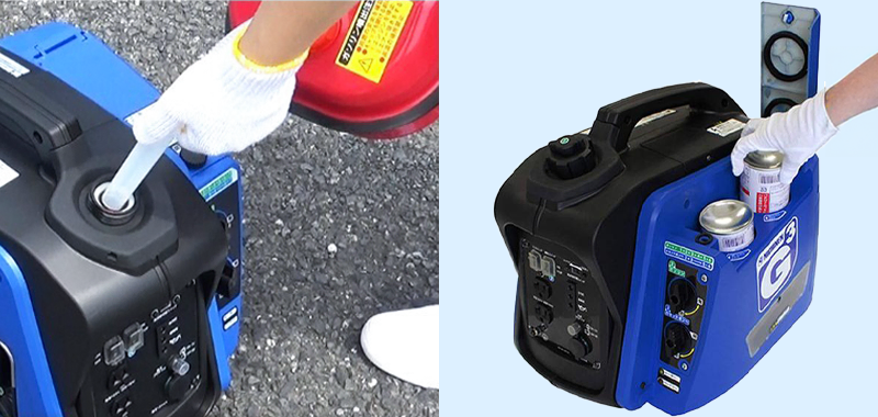 G-Cubic 2WAY発電機(カセットボンベ・ガソリン両方) KG-101
