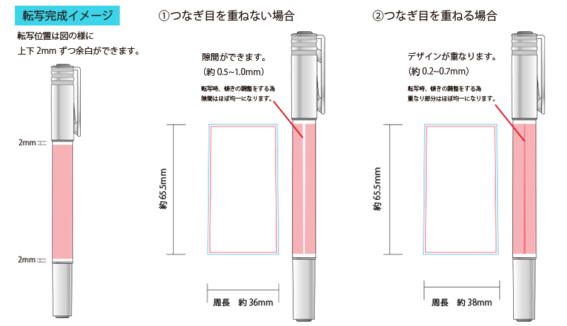 【全周印刷】ボールペン＆蛍光マーカーorサインペン [当店オリジナル]