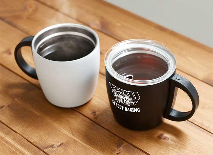 サーモステンレスマグ フタ付き(390ml)