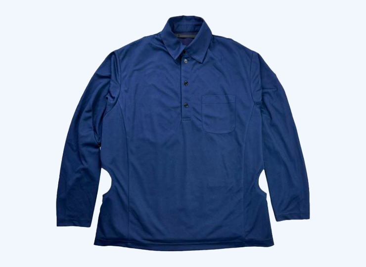 空調服🄬 エアファン長袖ポロ (ファン&バッテリー別売) 熱中症対策