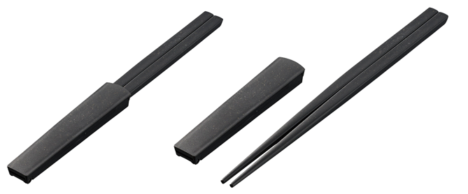 キャップ付き 箸（バンブーファイバー入タイプ）