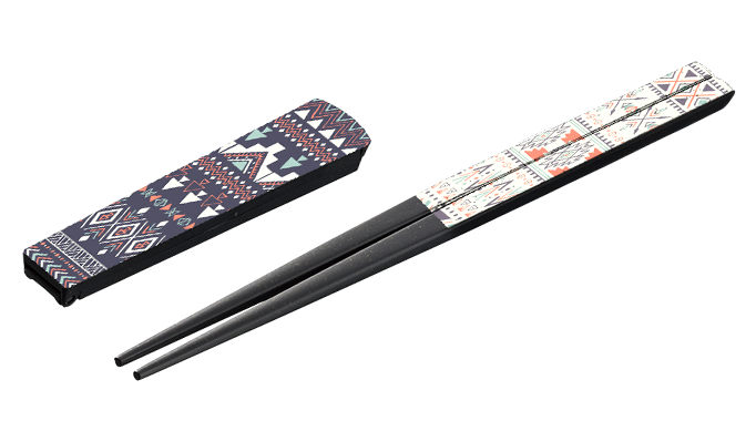 キャップ付き 箸(バンブーファイバー入タイプ)