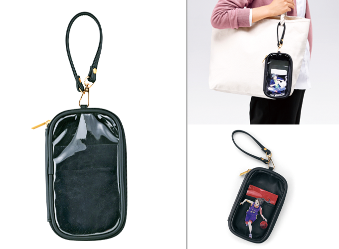 クリアキャリーポーチ(ストラップ付)