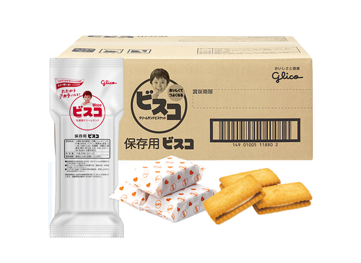 非常食 グリコ 保存用ビスコ コンパクトタイプ (5年保存)