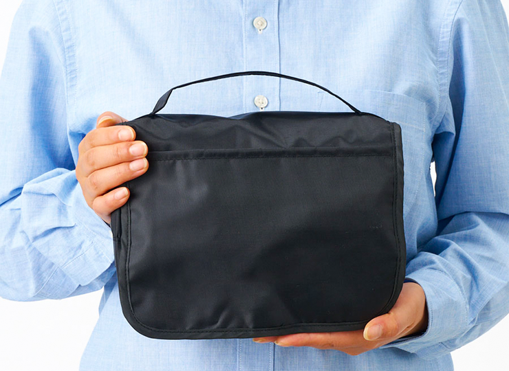 3段式 吊り下げ ハンギング ポーチ【出張・旅行に】