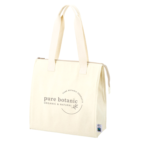 フェアトレード コットンスクエア 保冷トート(S・M)