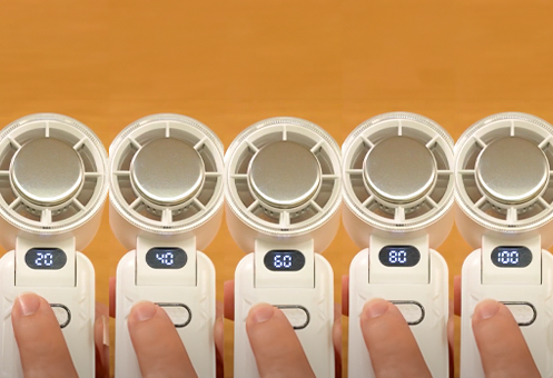 アイスプレート付 ハンディファン (扇風機)