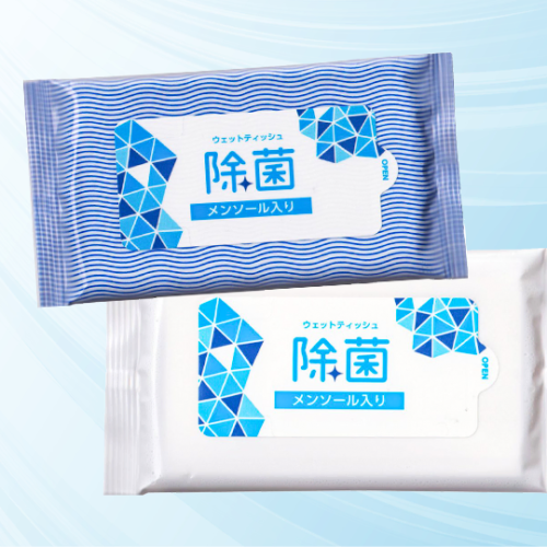 メンソール入り除菌ウェットティッシュ 10枚入り (既製品)
