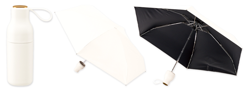 【ボトル付き】コンパクトボトル遮光折りたたみ傘