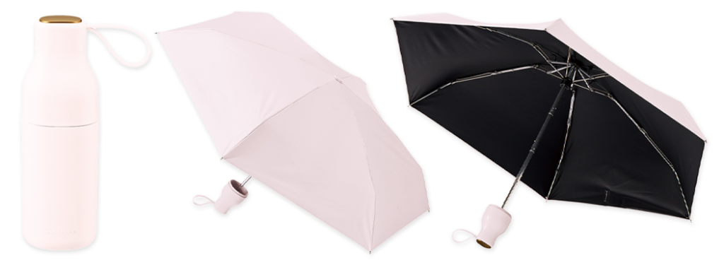 【ボトル付き】コンパクトボトル遮光折りたたみ傘