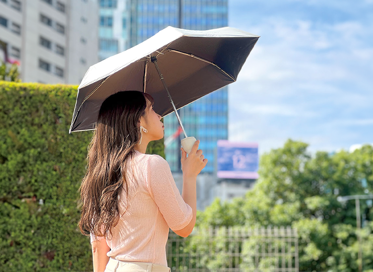 【ボトル付き】コンパクトボトル遮光折りたたみ傘