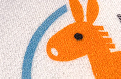 顔料インクジェットタオル