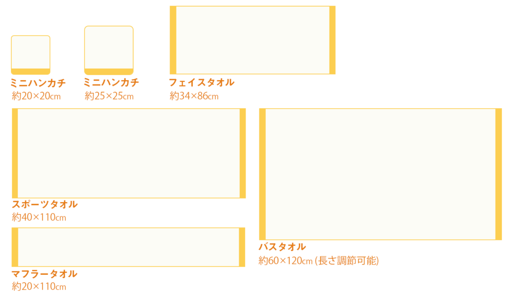 顔料インクジェットタオル
