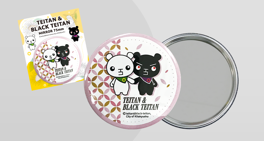 七宝 (桜色) (ミラー缶バッジ 75mm)