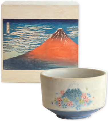 浮世絵化粧箱入 抹茶碗 全6種類 (約420ml)