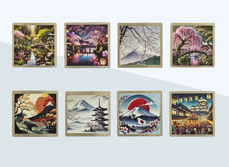 【和柄】ステンレスマグネット 全18種類