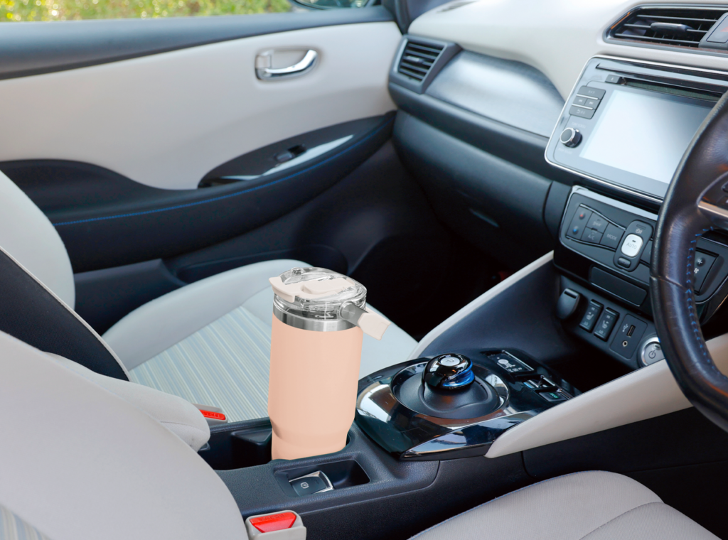 ハンドル付き真空二重2WAYタンブラー(ストロー付き)