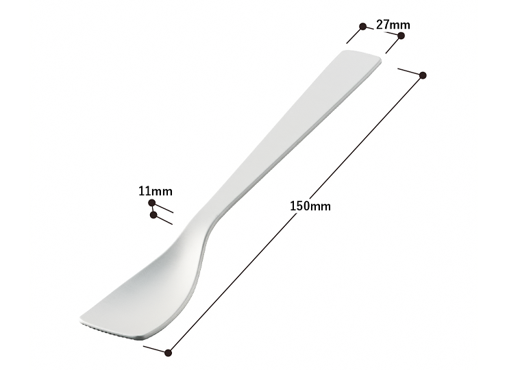 アイスクリームスプーン　ラージ 印刷範囲