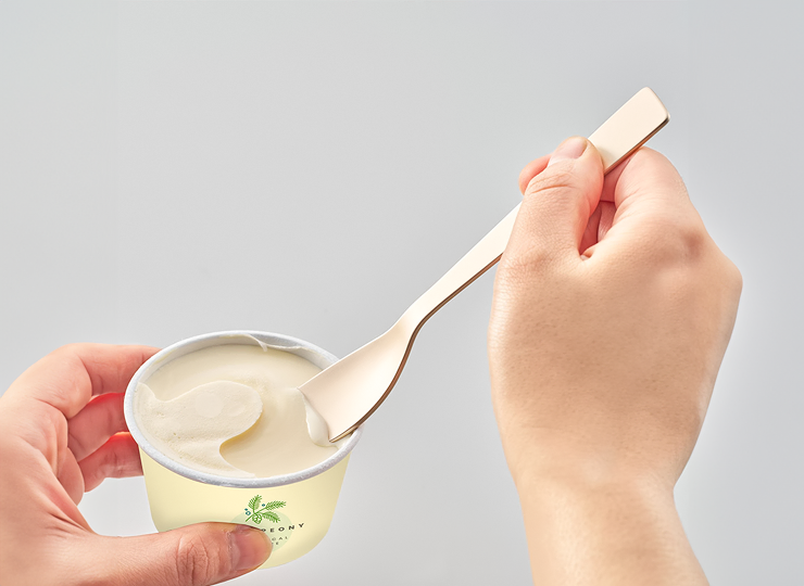 アイスクリームスプーン　ラージ 印刷範囲