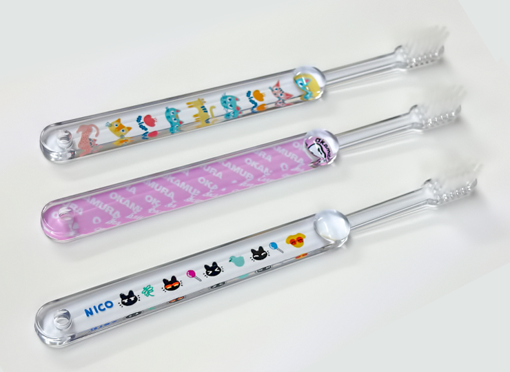 オリジナルデザイン 歯ブラシ【子供用】印刷範囲