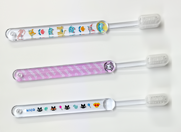オリジナルデザイン 歯ブラシ【子供用】印刷範囲