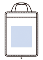 吸水 傘収納ケース　シルク印刷範囲