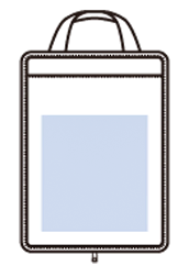 吸水 傘収納ケース 熱転写印刷範囲