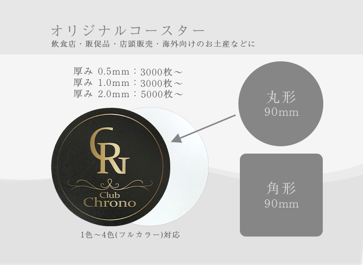 オリジナルコースター (紙製)
