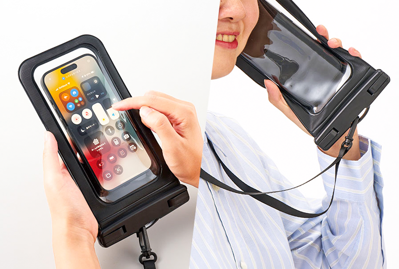 モバイルウォータープルーフポーチ 6.7インチ