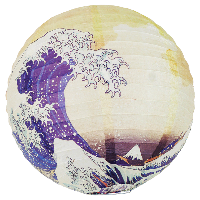 【浮世絵・日本の伝統絵画】おもてなしちょうちん　波富士