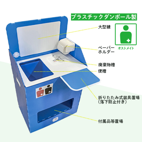 避難所用 オストメイトトイレ(防災用品)